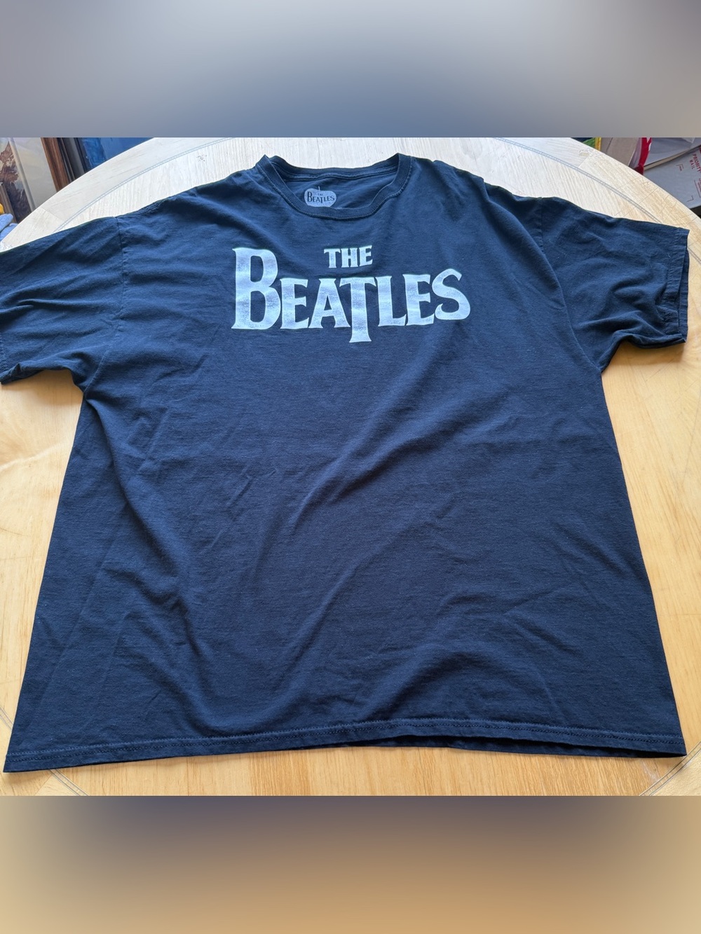 The Beatles Logo Graphic T-Shirt Black 2XL Band Tee Apple Corps 2020